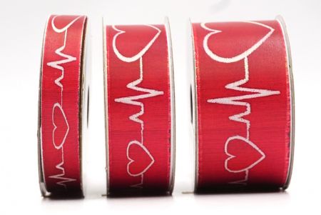 Valentinstags Herzschläge Jacquardband_AI-KN